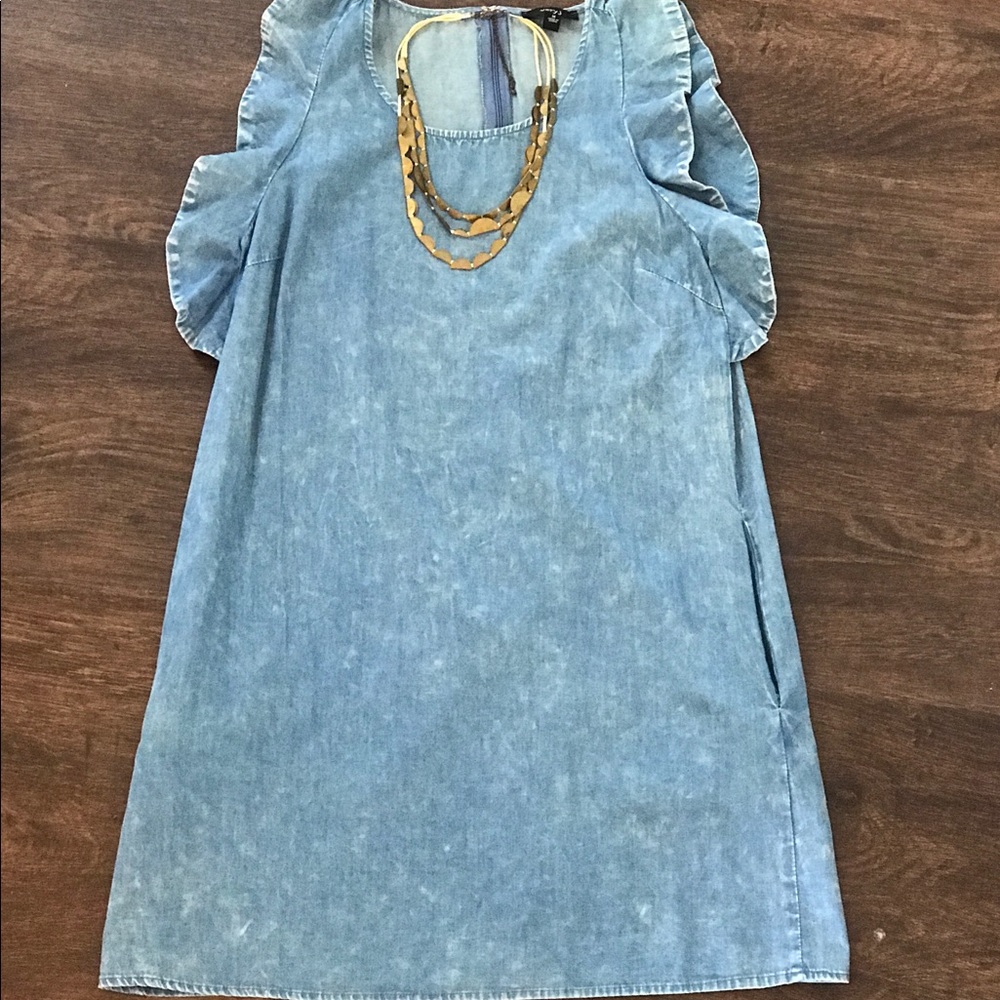 Red dress boutique jean dress